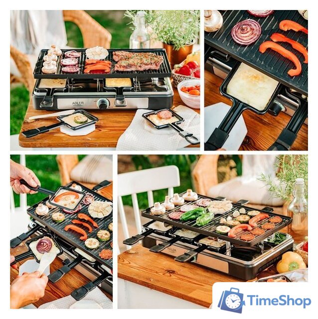 Раклетница Adler AD 6616 - Изображение №18 — Интернет-магазин Time-Shop