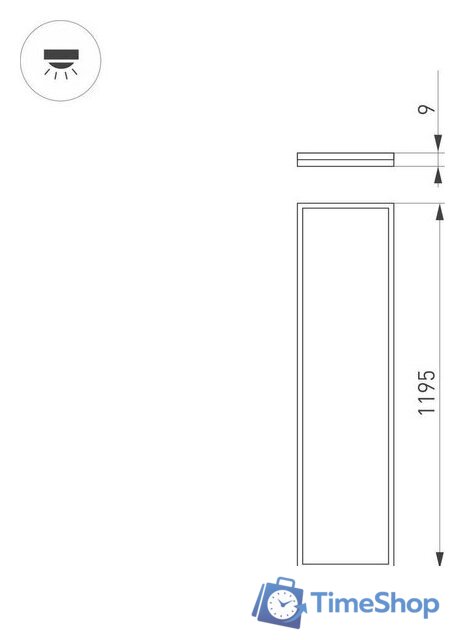 Светодиодная панель Arlight DL-INTENSO-S300x1200-40W Day4000 (WH, 120 deg, CRI90, 230V) 043582 - Изображение №2 — Интернет-магазин Time-Shop
