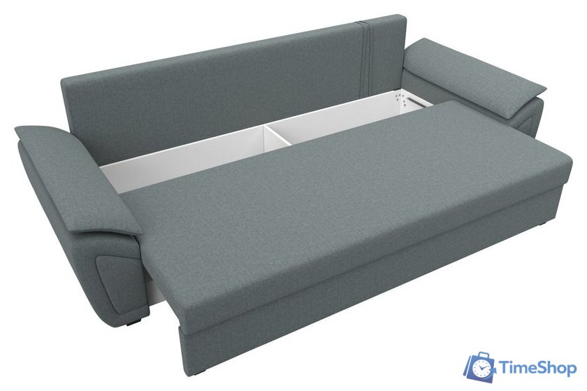 Диван Лига диванов Нэстор Лайт 121553 (рогожка амур серый) - Изображение №8 — Интернет-магазин Time-Shop