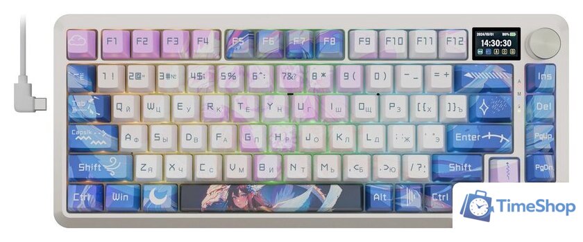 Клавиатура Redragon Flekact Pro (белый/сиреневый/синий) - Изображение №2 — Интернет-магазин Time-Shop