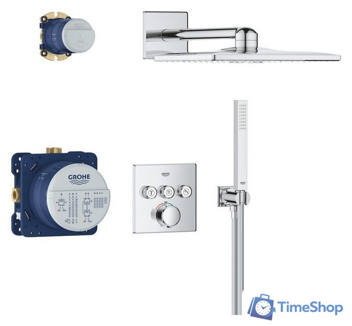 Душевая система  Grohe Vitalio SmartActive 310 Cube 34875000 - Изображение №2 — Интернет-магазин Time-Shop