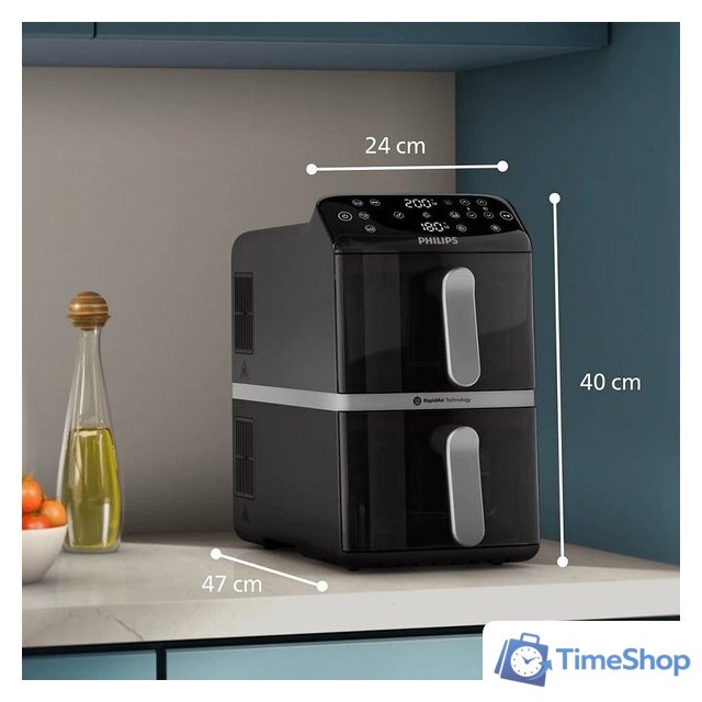Аэрогриль (аэрофритюрница) Philips 4000 Series NA461/00 - Изображение №4 — Интернет-магазин Time-Shop