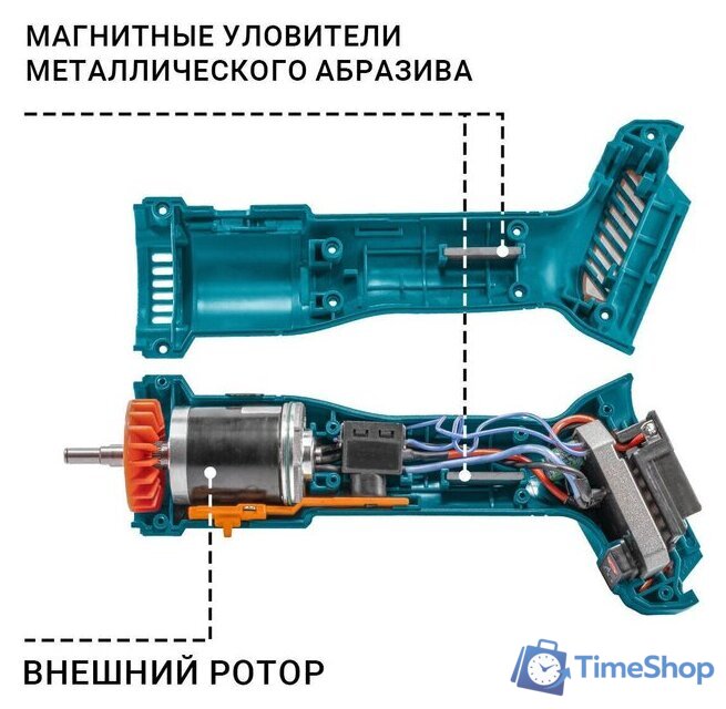 Угловая шлифмашина Bort BWS-21Li-Pro (без АКБ) - Изображение №8 — Интернет-магазин Time-Shop