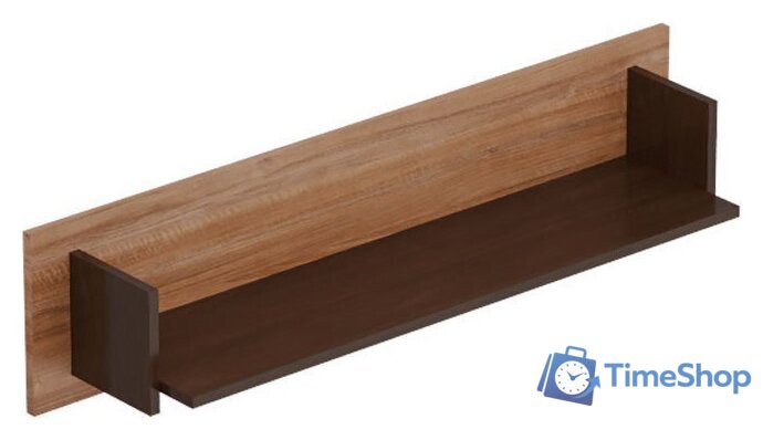 Полка Мебельград Соренто 107x18.6x25 см (дуб стирлинг/кофе структурный матовый) - Изображение №1 — Интернет-магазин Time-Shop