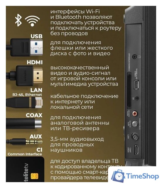 Телевизор MAUNFELD MLT43USD02 - Изображение №8 — Интернет-магазин Time-Shop