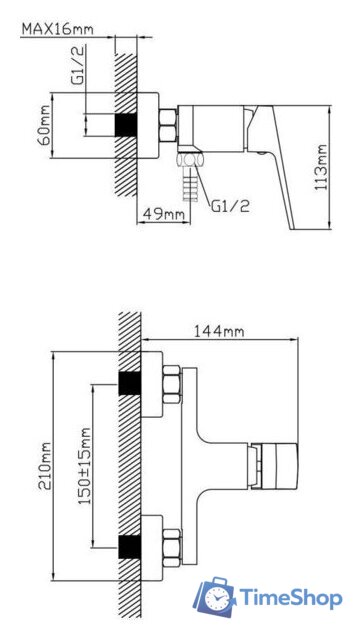 Смеситель AV Engineering AVNEO5-A170-121 - Изображение №2 — Интернет-магазин Time-Shop