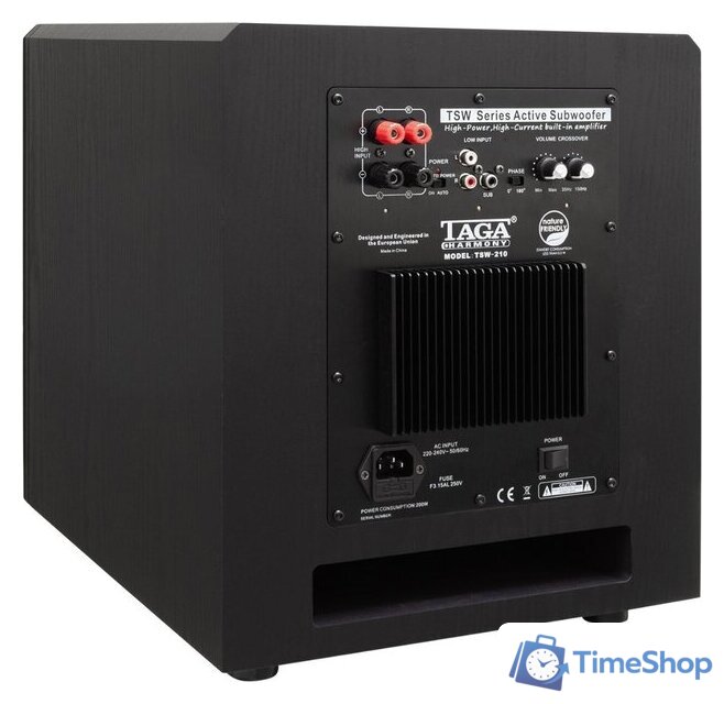 Проводной сабвуфер Taga Harmony TSW-210 (черный) - Изображение №3 — Интернет-магазин Time-Shop