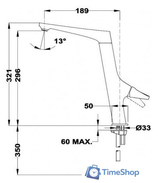 Смеситель TEKA SN915 - Изображение №2 — Интернет-магазин Time-Shop