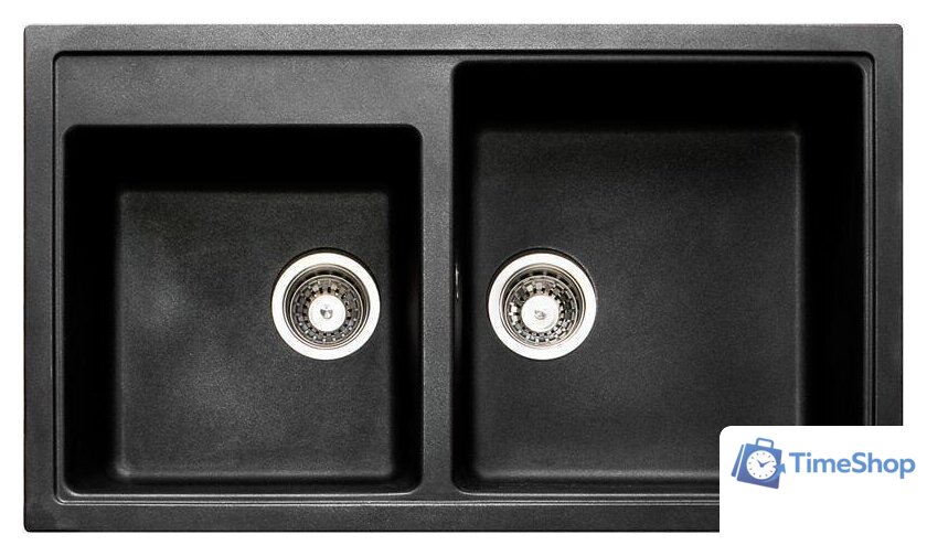 Кухонная мойка Longran Classic CLS860.500 20 (onyx/10) - Изображение №1 — Интернет-магазин Time-Shop