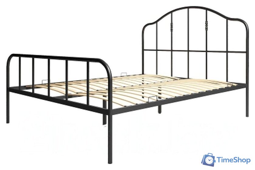 Кровать Князев Мебель Афина АФН.140.200.Ч (черный муар) - Изображение №1 — Интернет-магазин Time-Shop