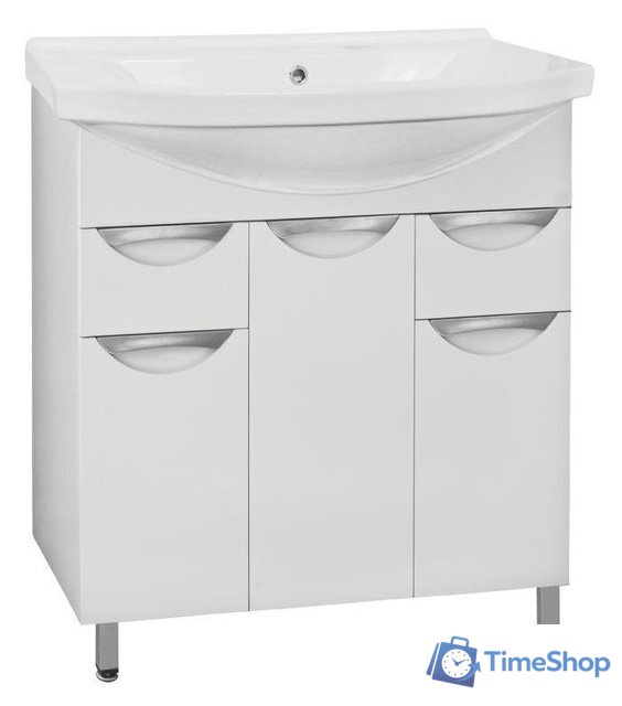  Style Line Тумба под умывальник Жасмин 80 2 ящика (для классической раковины) - Изображение №1 — Интернет-магазин Time-Shop