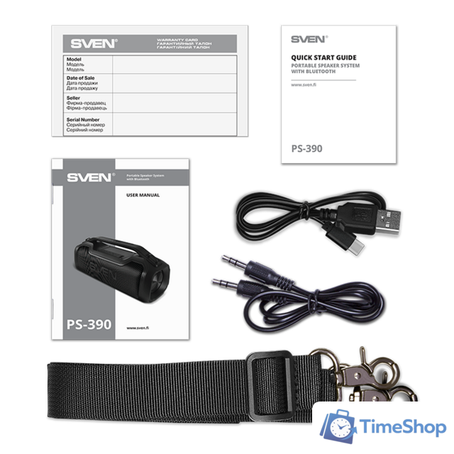 Беспроводная колонка SVEN PS-390 - Изображение №12 — Интернет-магазин Time-Shop