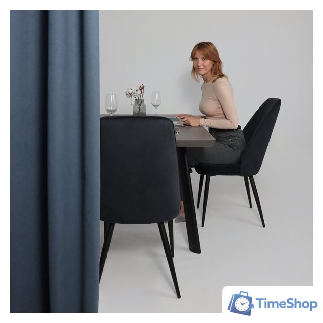 Стул Мамадома Leonard M (d24 Black Lux/черный) - Изображение №2 — Интернет-магазин Time-Shop