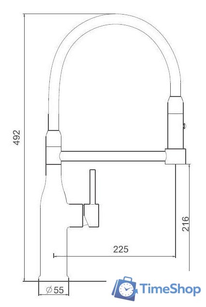 Смеситель Gappo G4398-51 - Изображение №2 — Интернет-магазин Time-Shop