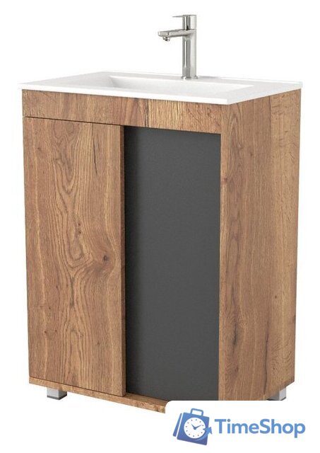  Дабер Тумба под умывальник 013 WeltWasser Deilbach 7517-60 Т13.6W.0.22 (дуб галифакс/серый) - Изображение №1 — Интернет-магазин Time-Shop