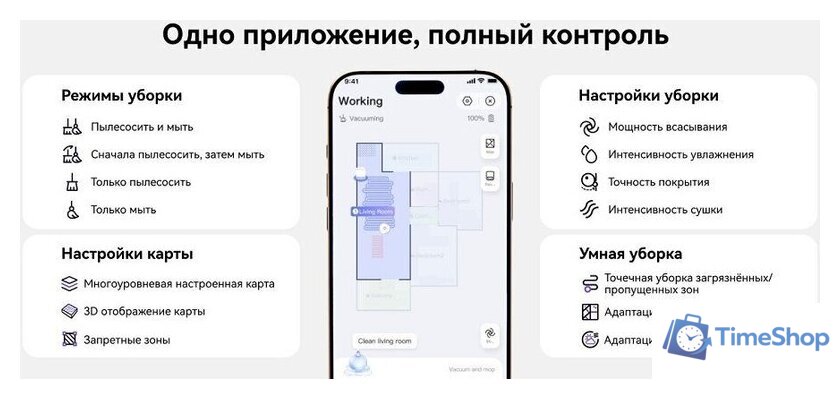 Робот-пылесос Narwal Freo Z10 YJCC019 (белый) - Изображение №24 — Интернет-магазин Time-Shop