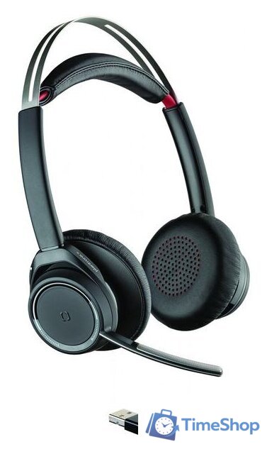 Офисная гарнитура Plantronics Voyager Focus UC PL-B825M - Изображение №2 — Интернет-магазин Time-Shop