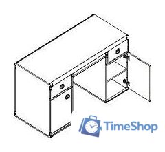 Стол Black Red White Индиана JBIU 2d2s (сосна каньон) - Изображение №4 — Интернет-магазин Time-Shop