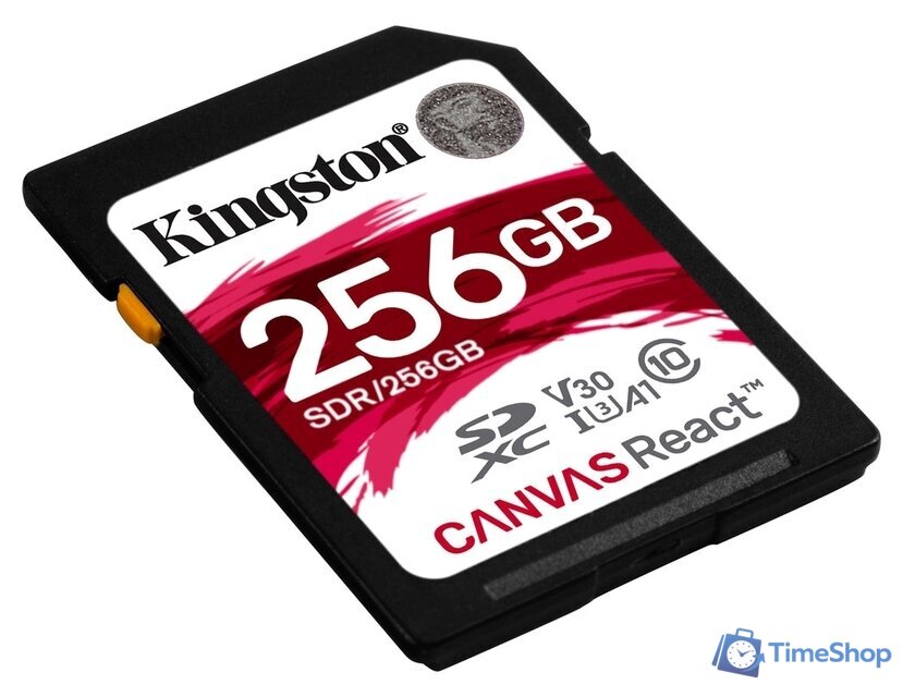 Карта памяти Kingston Canvas React SDR/256GB SDXC 256GB - Изображение №2 — Интернет-магазин Time-Shop