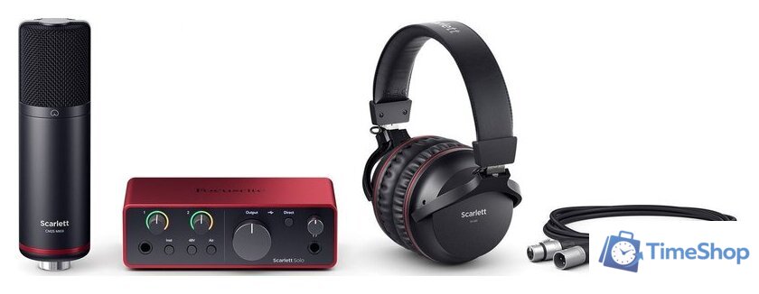 Комплект для звукозаписи Focusrite Scarlett Solo Studio (4-е поколение) - Изображение №3 — Интернет-магазин Time-Shop