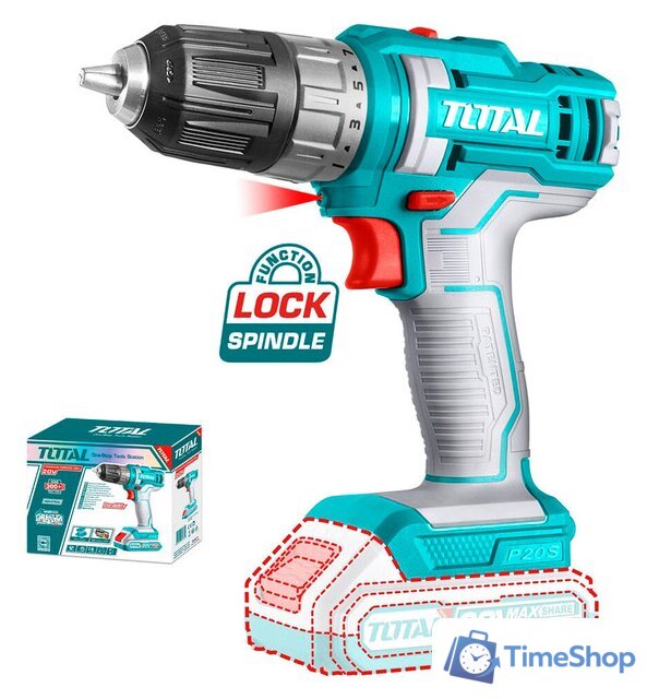 Дрель-шуруповерт Total TDLI200515 (без АКБ) - Изображение №1 — Интернет-магазин Time-Shop