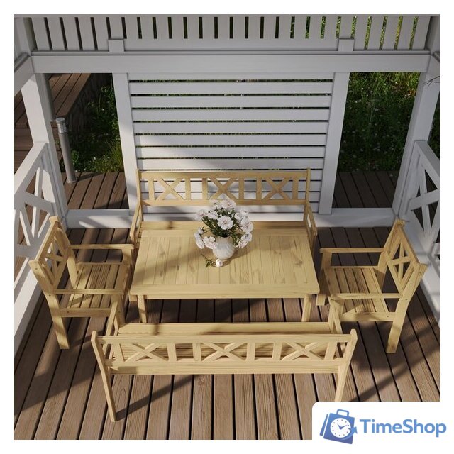 Стол Sundays Ф-183.01 1334x750x770 (мед) - Изображение №7 — Интернет-магазин Time-Shop