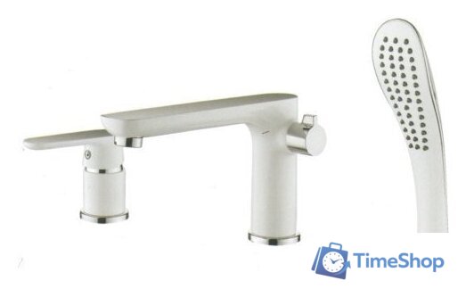 Смеситель Ledeme L1153W (белый/хром) - Изображение №1 — Интернет-магазин Time-Shop