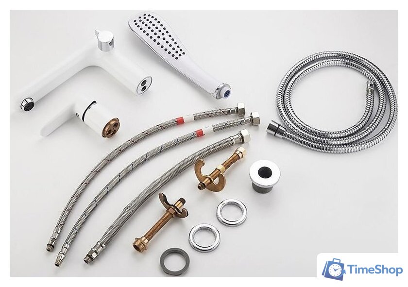 Смеситель Ledeme L1153W (белый/хром) - Изображение №9 — Интернет-магазин Time-Shop