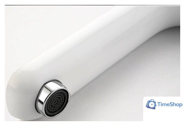 Смеситель Ledeme L1153W (белый/хром) - Изображение №4 — Интернет-магазин Time-Shop