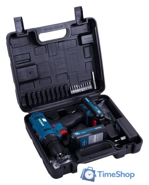Дрель-шуруповерт Кратон CD-18-Li-2.0 31101057 (с 2-мя АКБ 2 Ач, кейс, оснастка) - Изображение №1 — Интернет-магазин Time-Shop