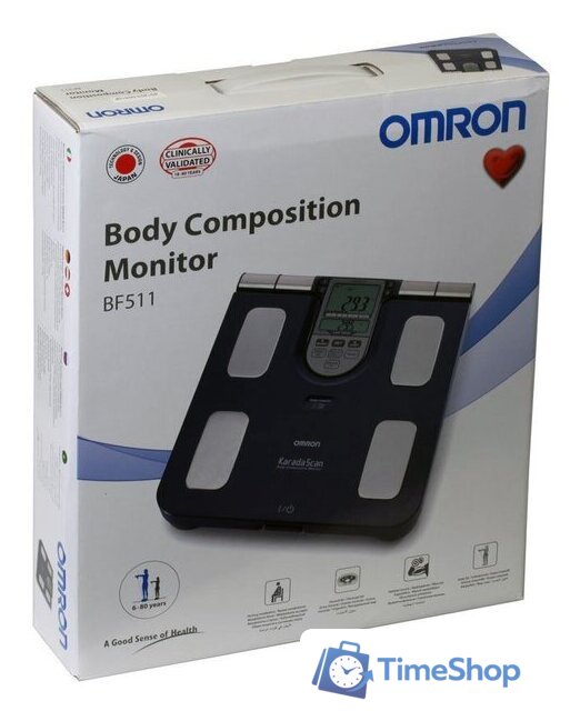 Напольные весы Omron BF511 (синий) - Изображение №4 — Интернет-магазин Time-Shop