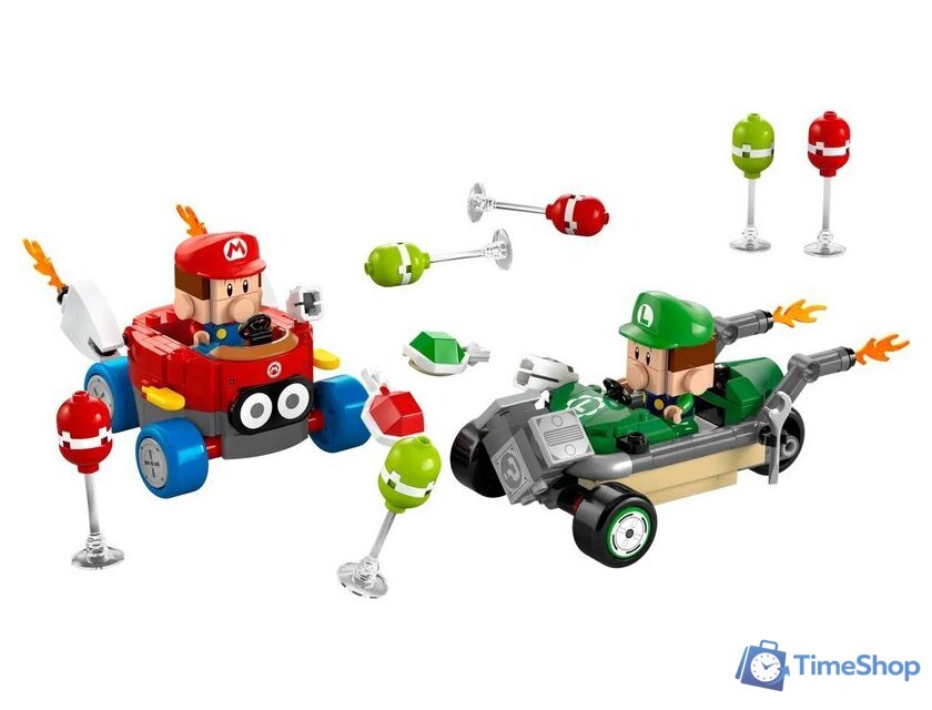 Конструктор LEGO Mario Kart – Малыш Марио против Малыша Луиджи 72034 - Изображение №4 — Интернет-магазин Time-Shop