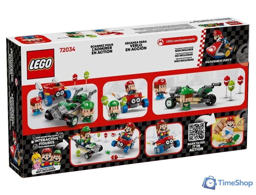 Конструктор LEGO Mario Kart – Малыш Марио против Малыша Луиджи 72034 - Изображение №2 — Интернет-магазин Time-Shop