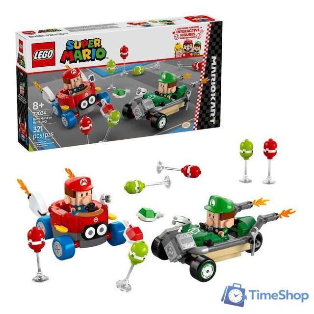 Конструктор LEGO Mario Kart – Малыш Марио против Малыша Луиджи 72034 - Изображение №3 — Интернет-магазин Time-Shop