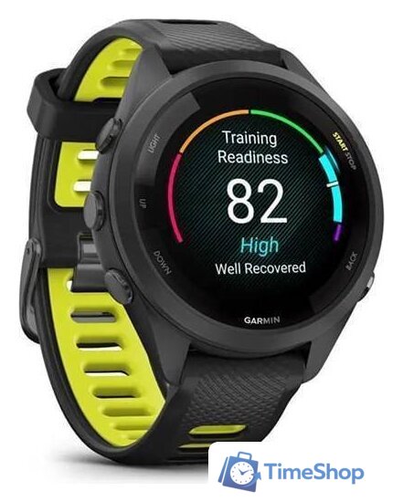Умные часы Garmin Forerunner 265S (черный/желтый) - Изображение №3 — Интернет-магазин Time-Shop
