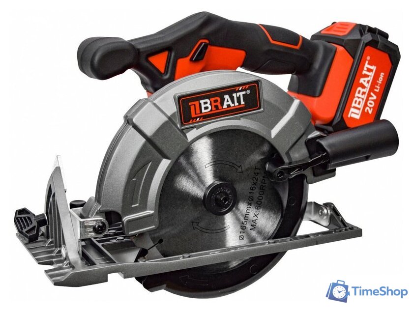 Дисковая (циркулярная) пила Brait BCCS20/165-4PU PRO (с 1-им АКБ) - Изображение №1 — Интернет-магазин Time-Shop