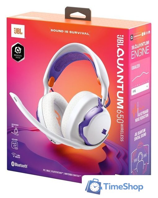 Наушники JBL Quantum 650 (белый) - Изображение №10 — Интернет-магазин Time-Shop