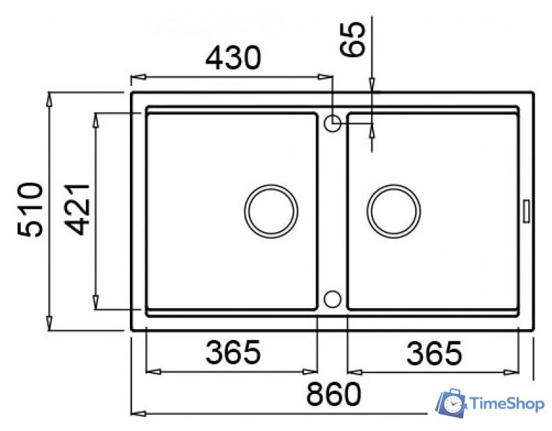 Кухонная мойка Elleci Best 450 Light Grey K97 - Изображение №2 — Интернет-магазин Time-Shop