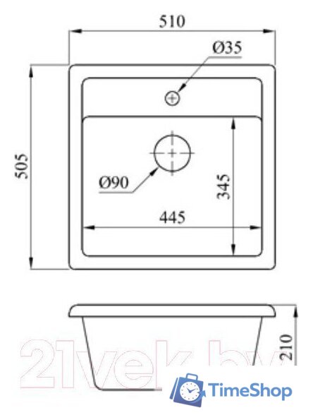 Кухонная мойка БелЭворс Rio + смеситель Like F8007122 (черный) - Изображение №15 — Интернет-магазин Time-Shop
