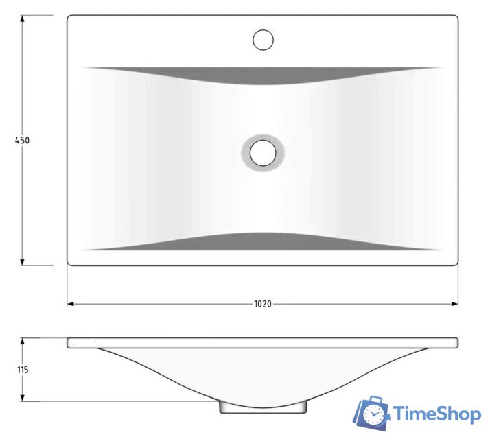Умывальник Madera Pulsus 100 - Изображение №2 — Интернет-магазин Time-Shop