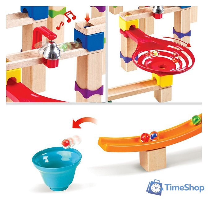 Конструктор Hape Tricks n Twists Marble Track E1100 - Изображение №6 — Интернет-магазин Time-Shop