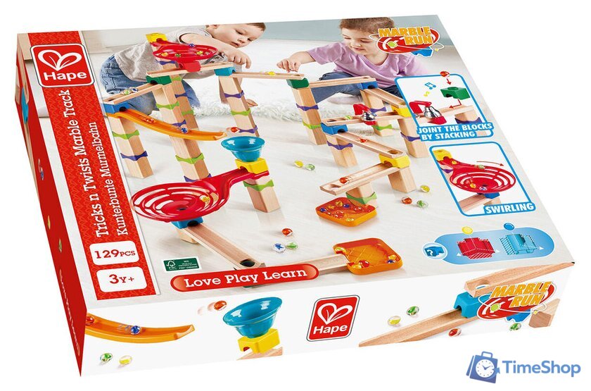 Конструктор Hape Tricks n Twists Marble Track E1100 - Изображение №1 — Интернет-магазин Time-Shop