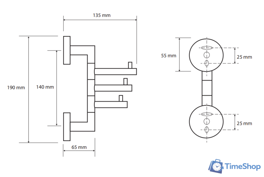 Крючок для ванны Bemeta Omega 104206072 - Изображение №2 — Интернет-магазин Time-Shop