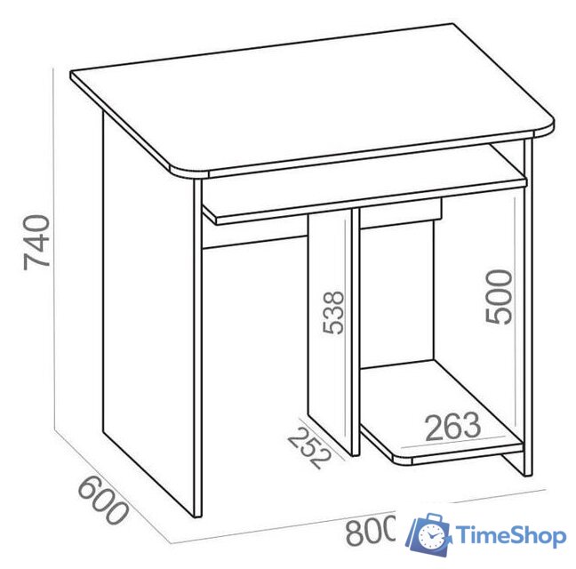 Стол Сокол КСТ-21.1 (венге) - Изображение №3 — Интернет-магазин Time-Shop