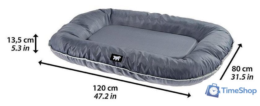 Лежак Ferplast Oscar 120 81097121 (серый) - Изображение №2 — Интернет-магазин Time-Shop