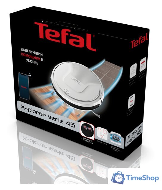 Робот-пылесос Tefal X-Plorer Serie 45 RG8227WH - Изображение №8 — Интернет-магазин Time-Shop