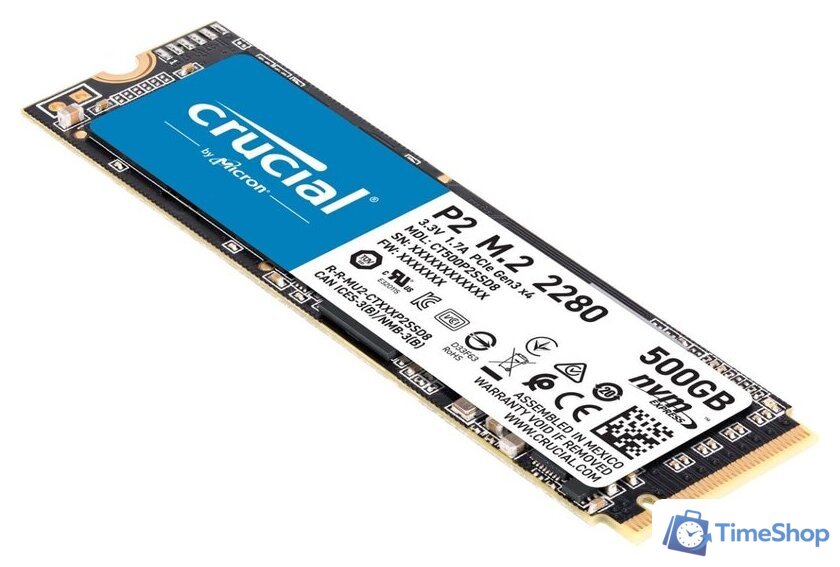 SSD Crucial P2 500GB CT500P2SSD8 - Изображение №2 — Интернет-магазин Time-Shop
