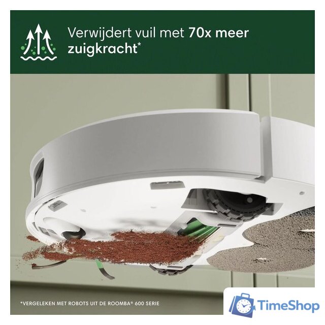 Робот-пылесос iRobot Roomba Plus 505 Combo Robot + AutoWash Dock (белый) - Изображение №4 — Интернет-магазин Time-Shop