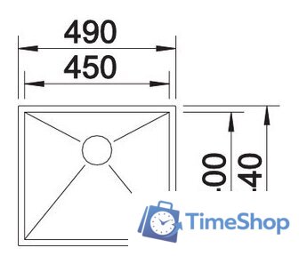 Кухонная мойка Blanco Zerox 450-IF - Изображение №4 — Интернет-магазин Time-Shop