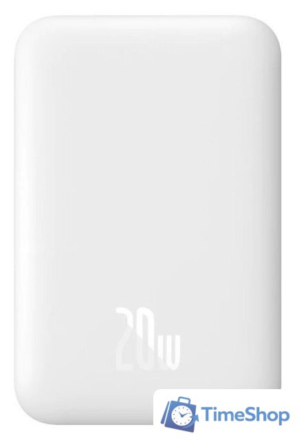 Внешний аккумулятор Baseus Magnetic Wireless PPCX020002 6000mAh (белый) - Изображение №1 — Интернет-магазин Time-Shop